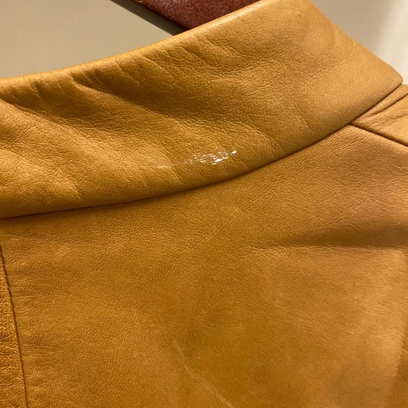 Adam Lippies Brown Leather Jacket - Picture 2 of 6